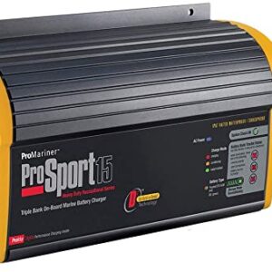 Buy ProMariner ProSportsHD15OE 15A 3-Bank Heavy-Duty Recreational-Grade On-Board Marine Battery Charger